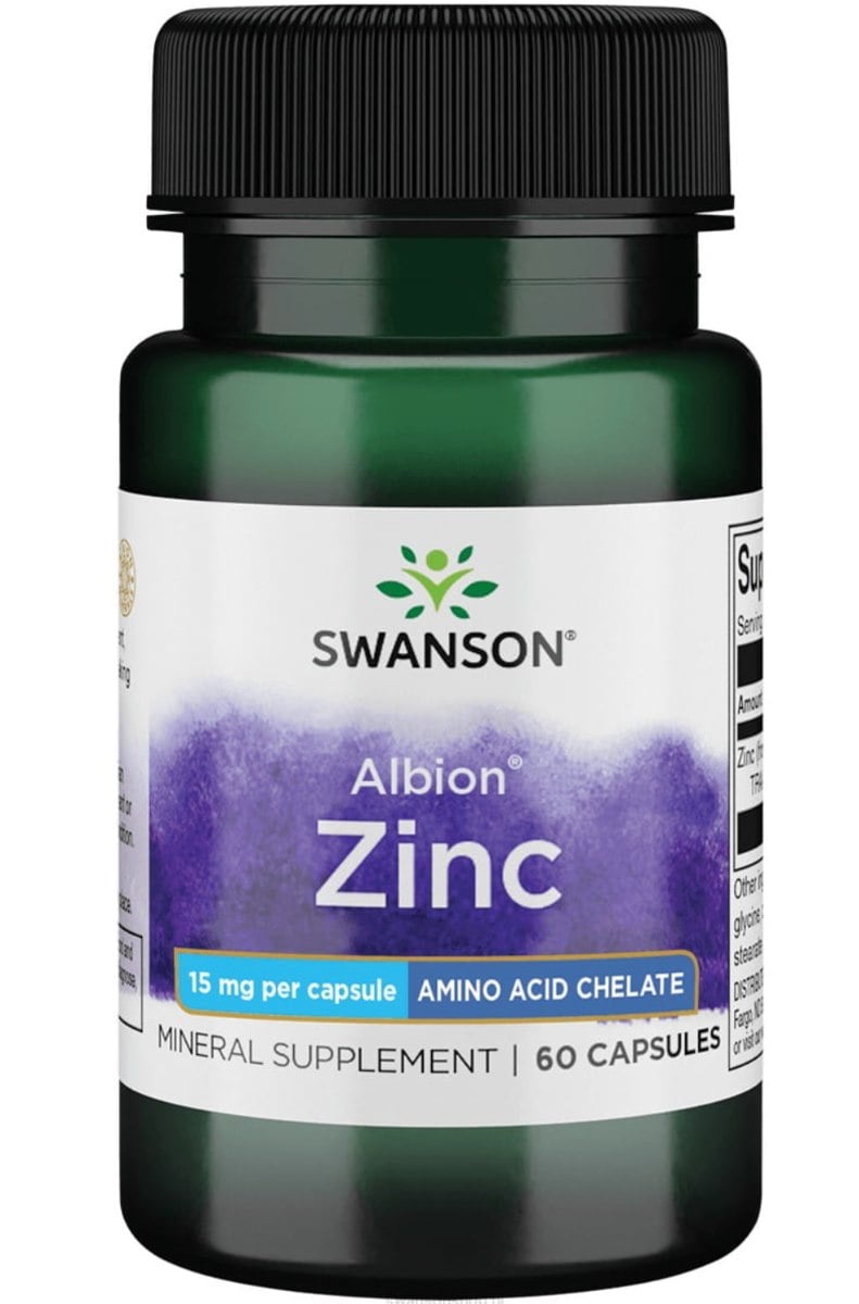 SWANSON Albion chelát zinku 15 mg 60 kapslí
