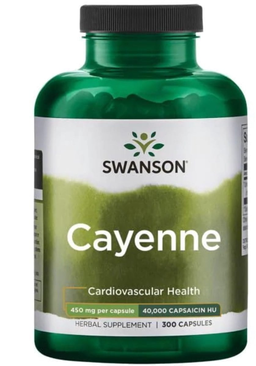 Swanson Cayenne 450 mg 300 kapsúl