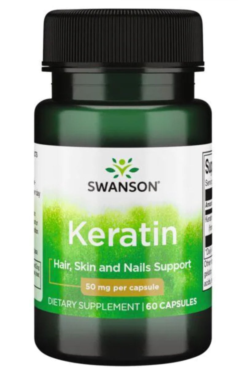 Swanson Keratin (keratin) 50 mg 60 kapslí