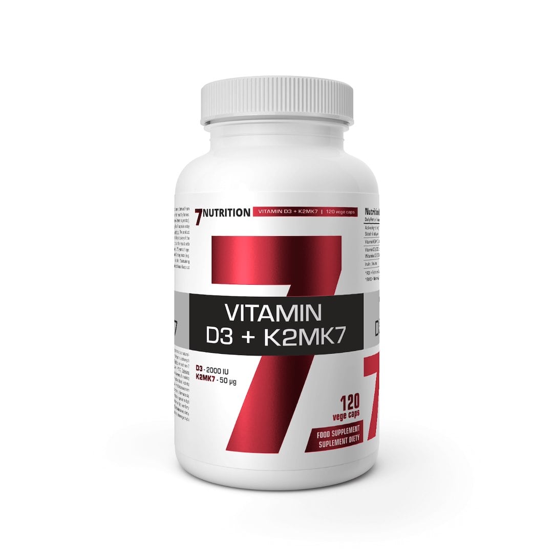 7Nutrition Vitamin D3 + K2MK7 120 veganských kapslí