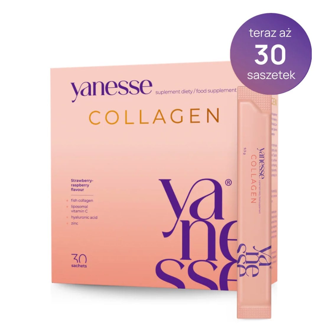 Aronpharma Yanesse® Collagen 30 vreciek s jahodovo-malinovou príchuťou