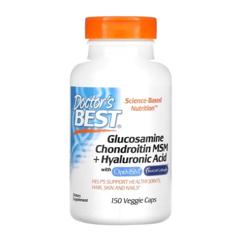 Doctor's Best Glucosamine Chondroitin MSM + Hyaluronic Acid 150 kapsúl