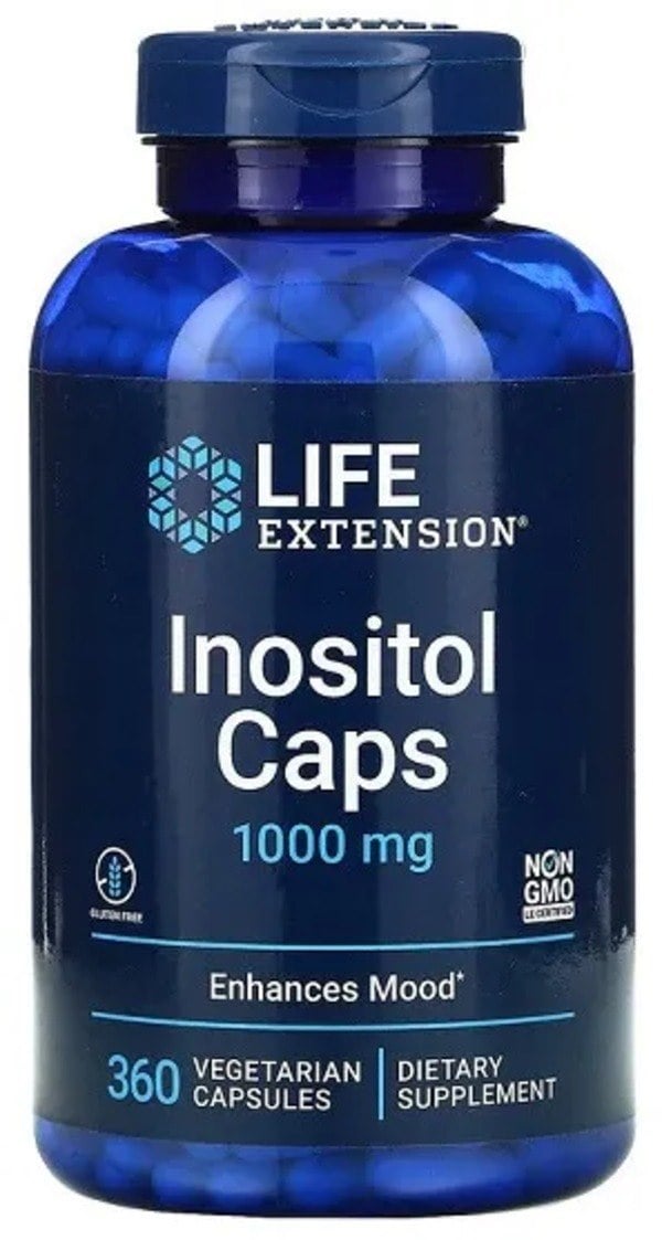 Life Extension Inositol Caps 1000 mg 360 vege kapslí