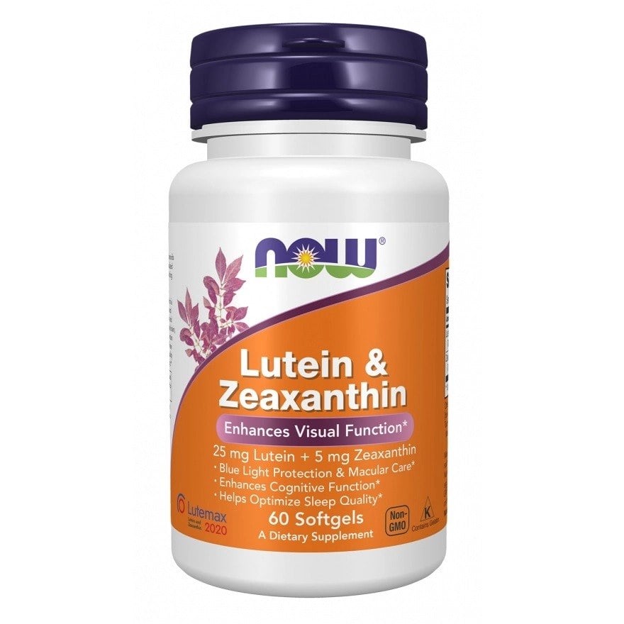 NOW Foods Lutein & Zeaxanthin 60 gélových kapsúl