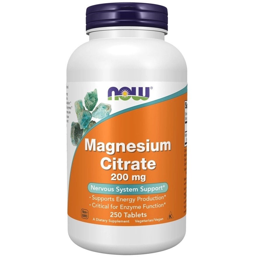 NOW Foods Magnesium Citrate 200 mg 250 tablet