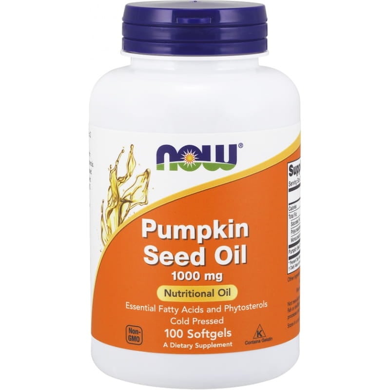 NOW Foods Pumpkin Seed Oil 1000 mg 100 gelových kapslí