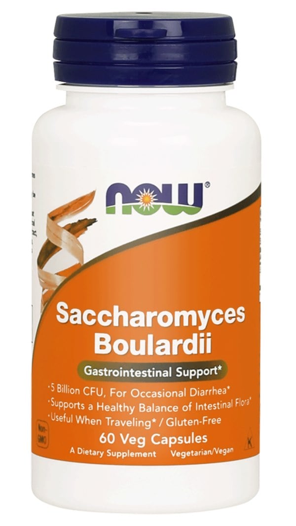 NOW Foods Saccharomyces Boulardii 60 veganských kapslí