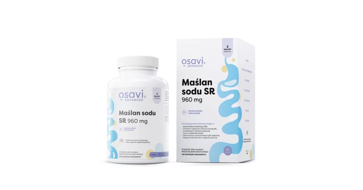 Osavi Butyrát sodný SR 960 mg 60 veganských kapslí