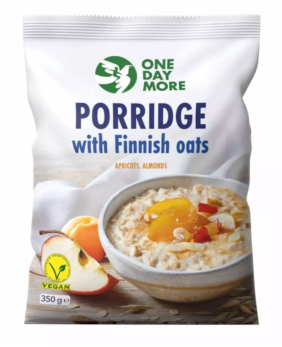 ONEDAYMORE Fínska ovsená kaša marhuľa a mandle 350 g