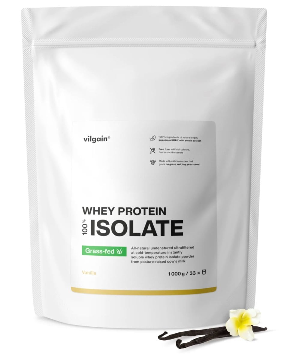 Vilgain Grass-Fed izolát bílkovin vanilka 500 g