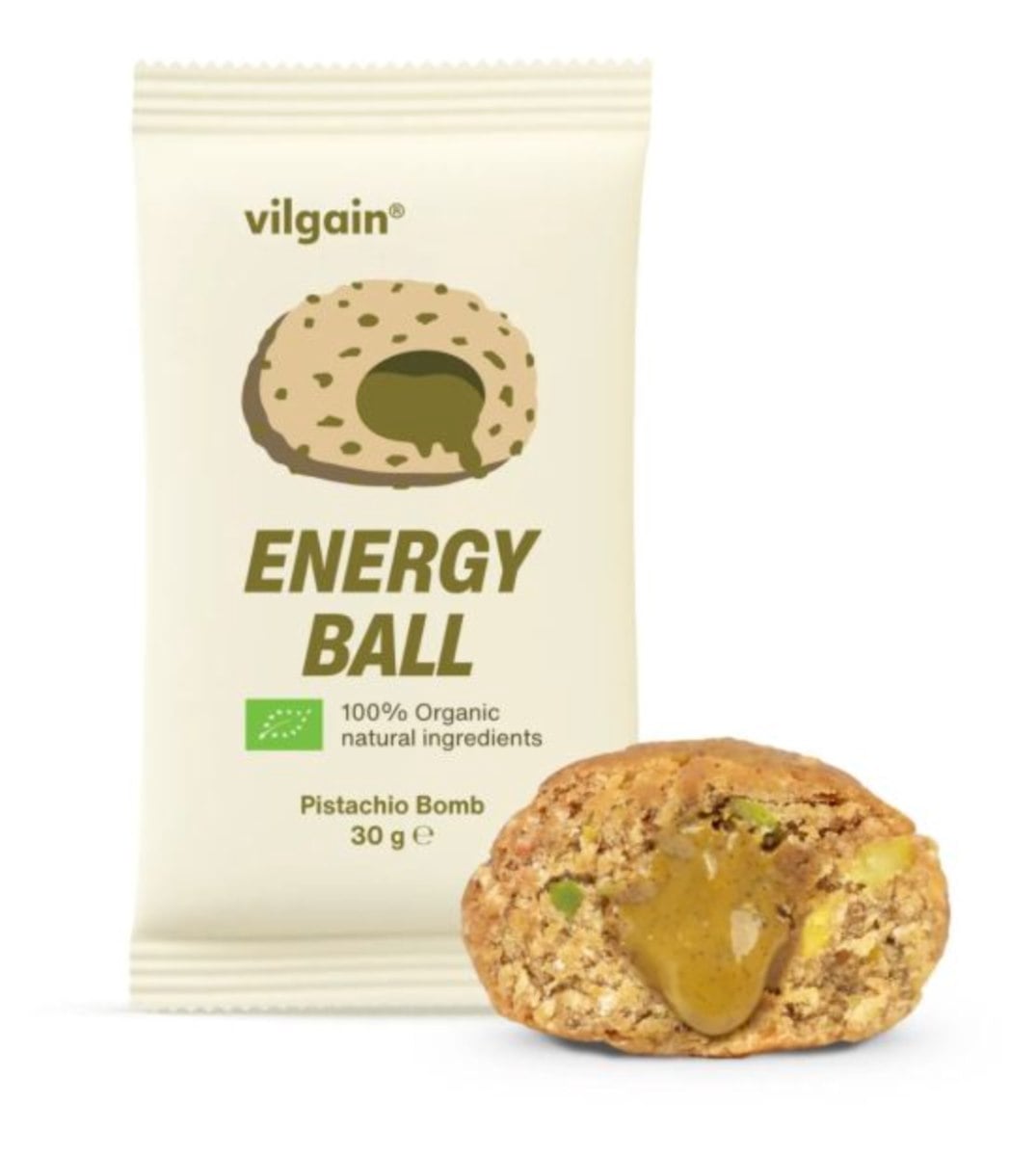 Vilgain Energy Ball BIO guľky s pistáciovou náplňou 30 g