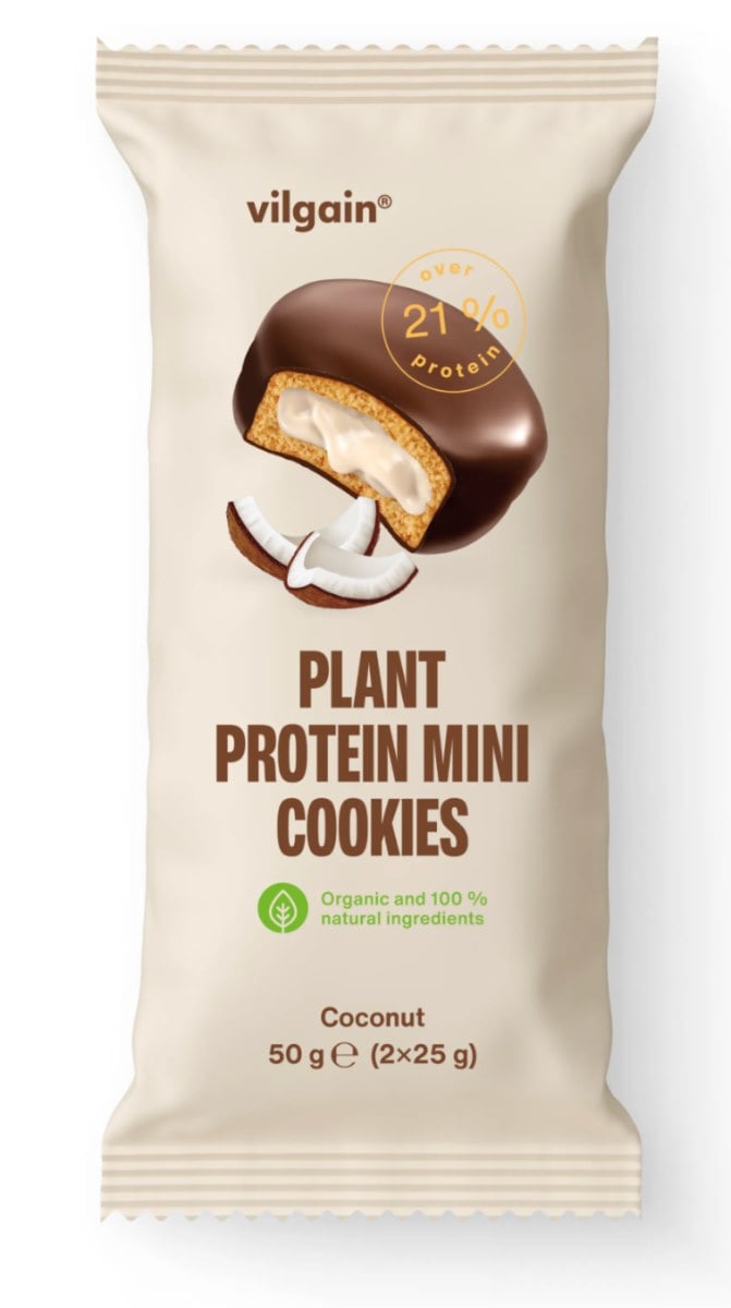 Vilgain Proteínové vegánske sušienky kokos 50 g (2 x 25 g)