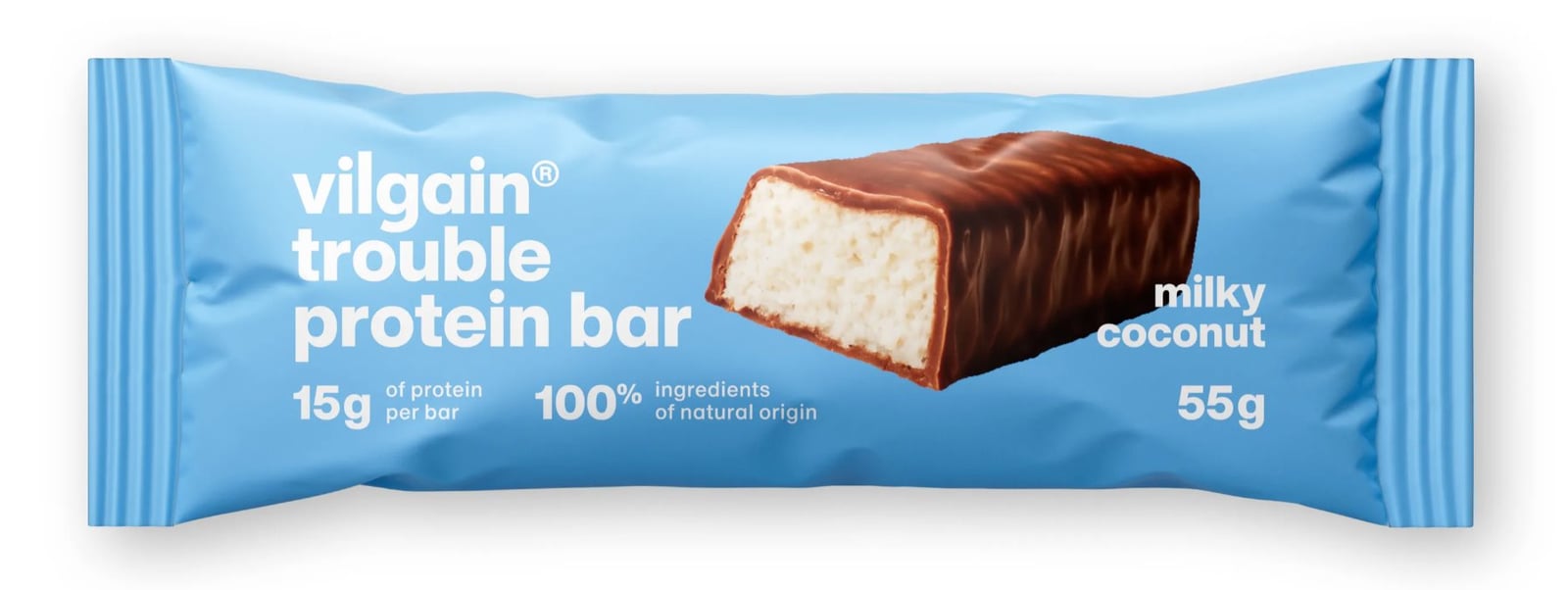 Vilgain Trouble Protein Bar Kokos s mléčnou čokoládou 55 g