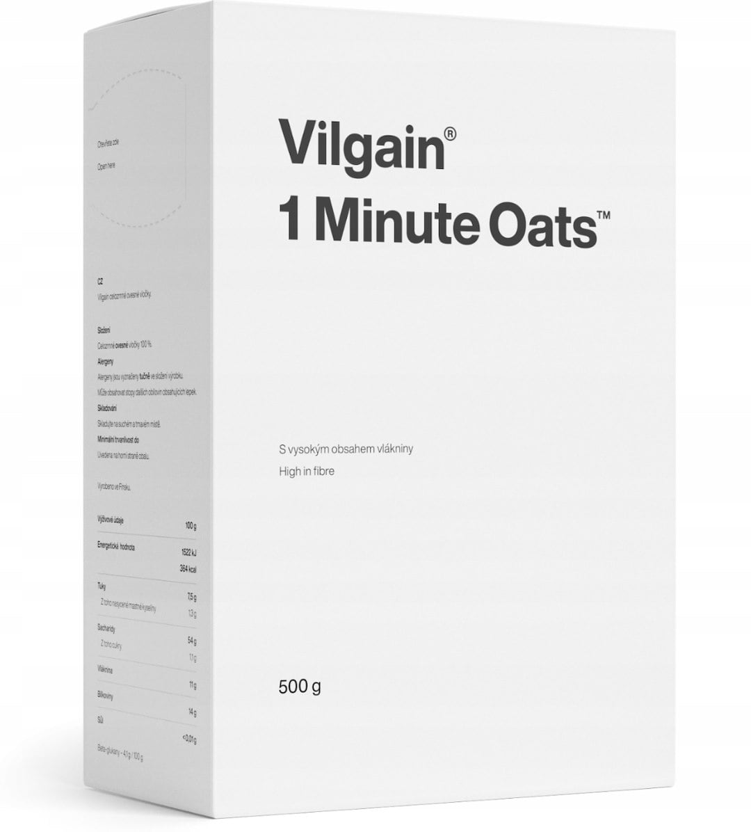 Vilgain Instantné ovsené vločky 500 g