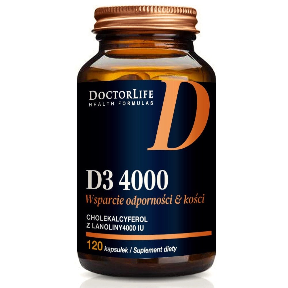 Doctor Life Vitamin D3 4000 IU 120 kapsúl
