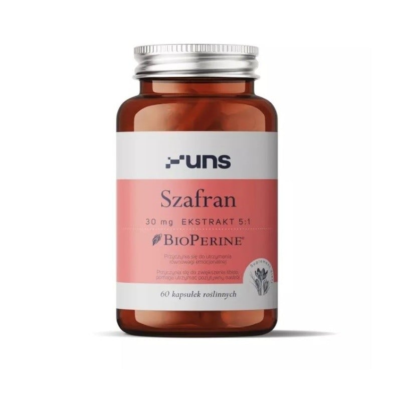 UNS Šafrán + Bioperine 60 vege kapslí