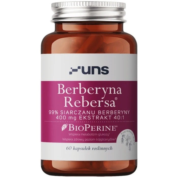 UNS Berberin Rebersa + Bioperine 60 veganských kapslí