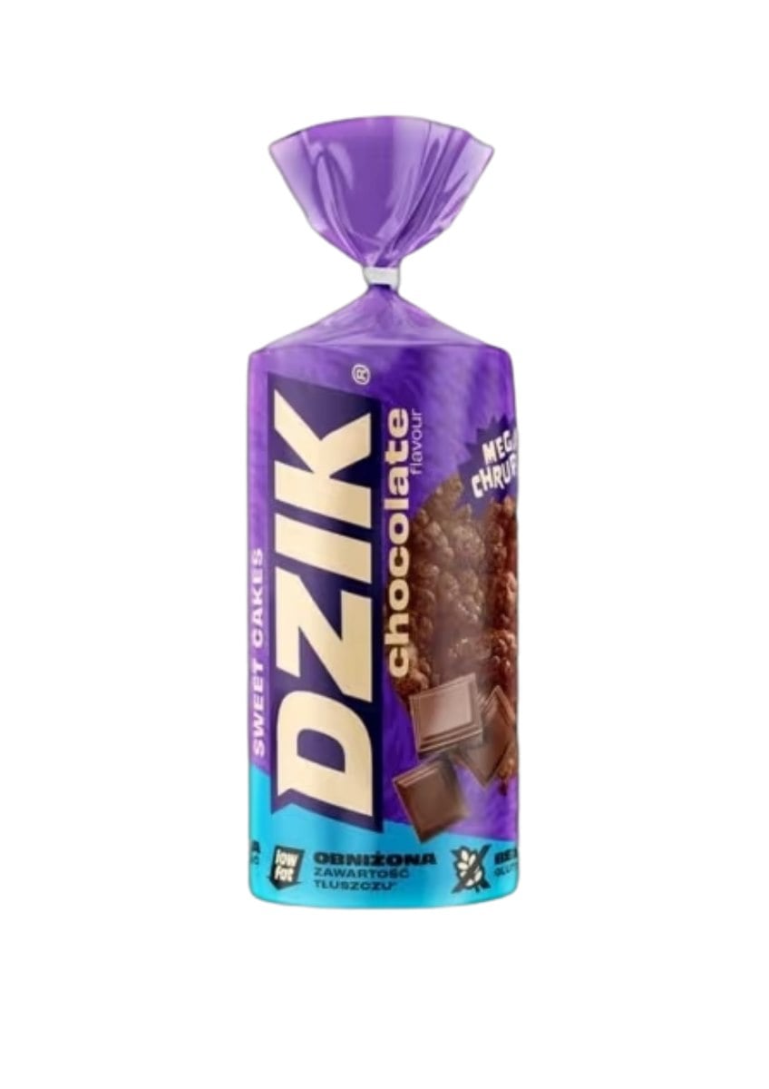 WK DZIK Corn Cakes kukuričné wafle so zníženým obsahom tuku, čokoládové 120 g