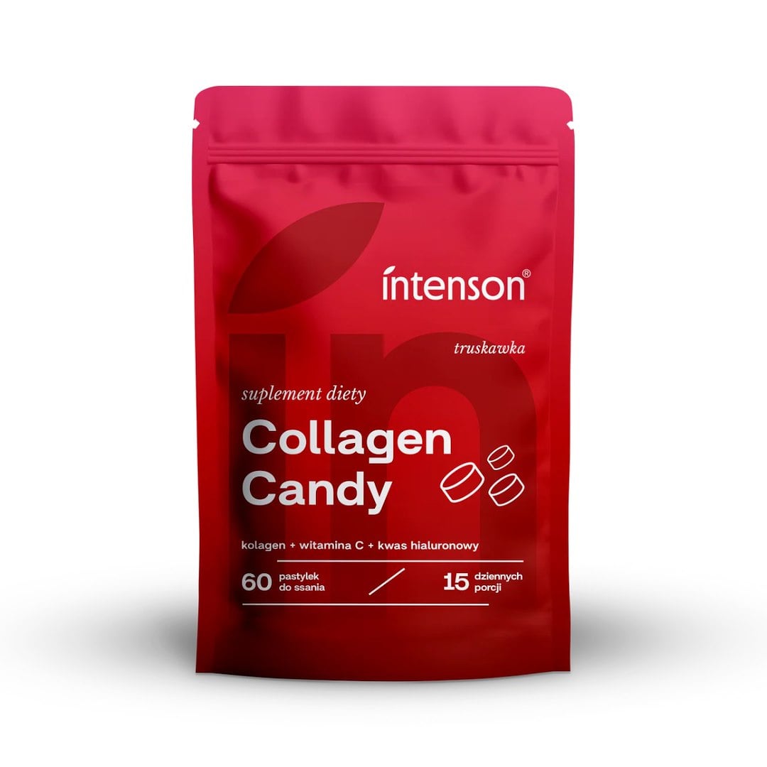 Intenson Collagen Candy 60 cucacích tablet s jahodovou příchutí