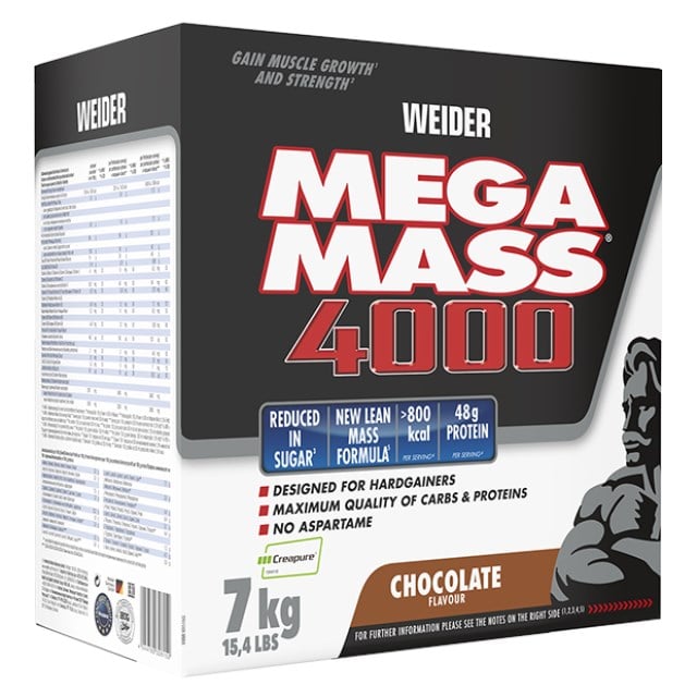 Weider Mega Mass 4000 7 kg s vanilkovou příchutí