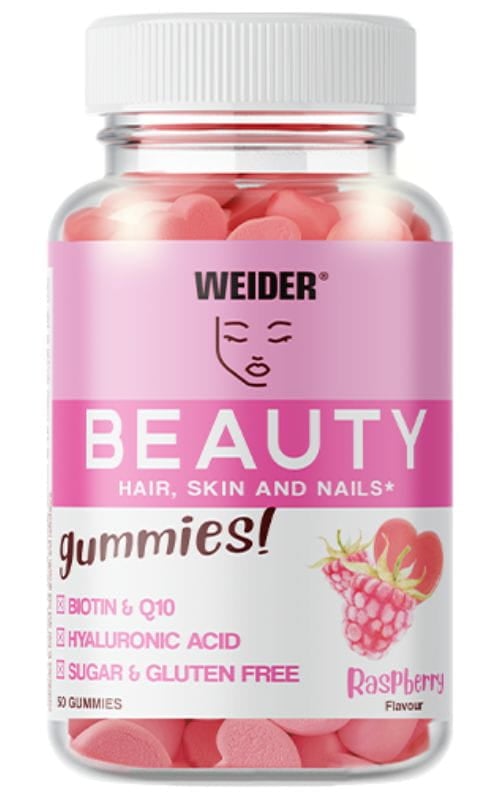 Weider Beauty 40 želé cukríkov s malinovou príchuťou