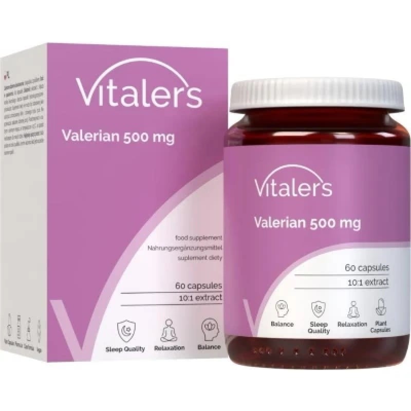 Vitaler's Valeriána (Valeriána lekárska) 500 mg 60 kapsúl