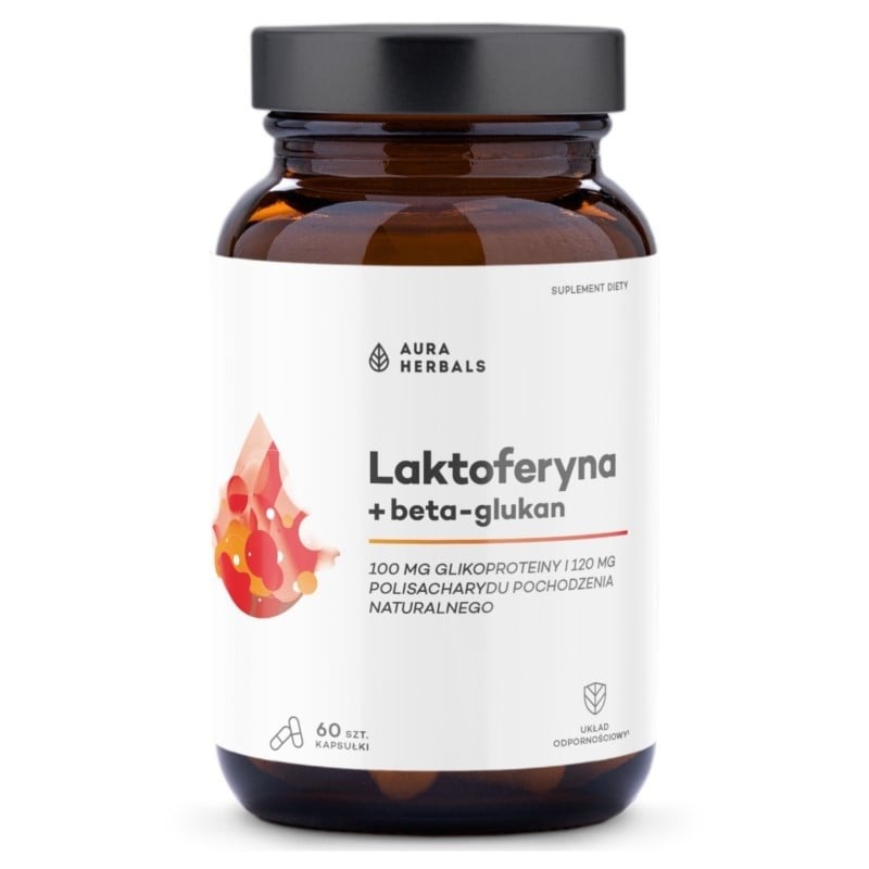 Aura Herbals Laktoferín + beta-glukán 60 kapsúl