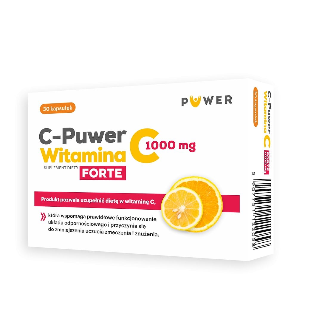 Puwer C-Puwer FORTE Vitamín C 1000 mg 30 kapslí