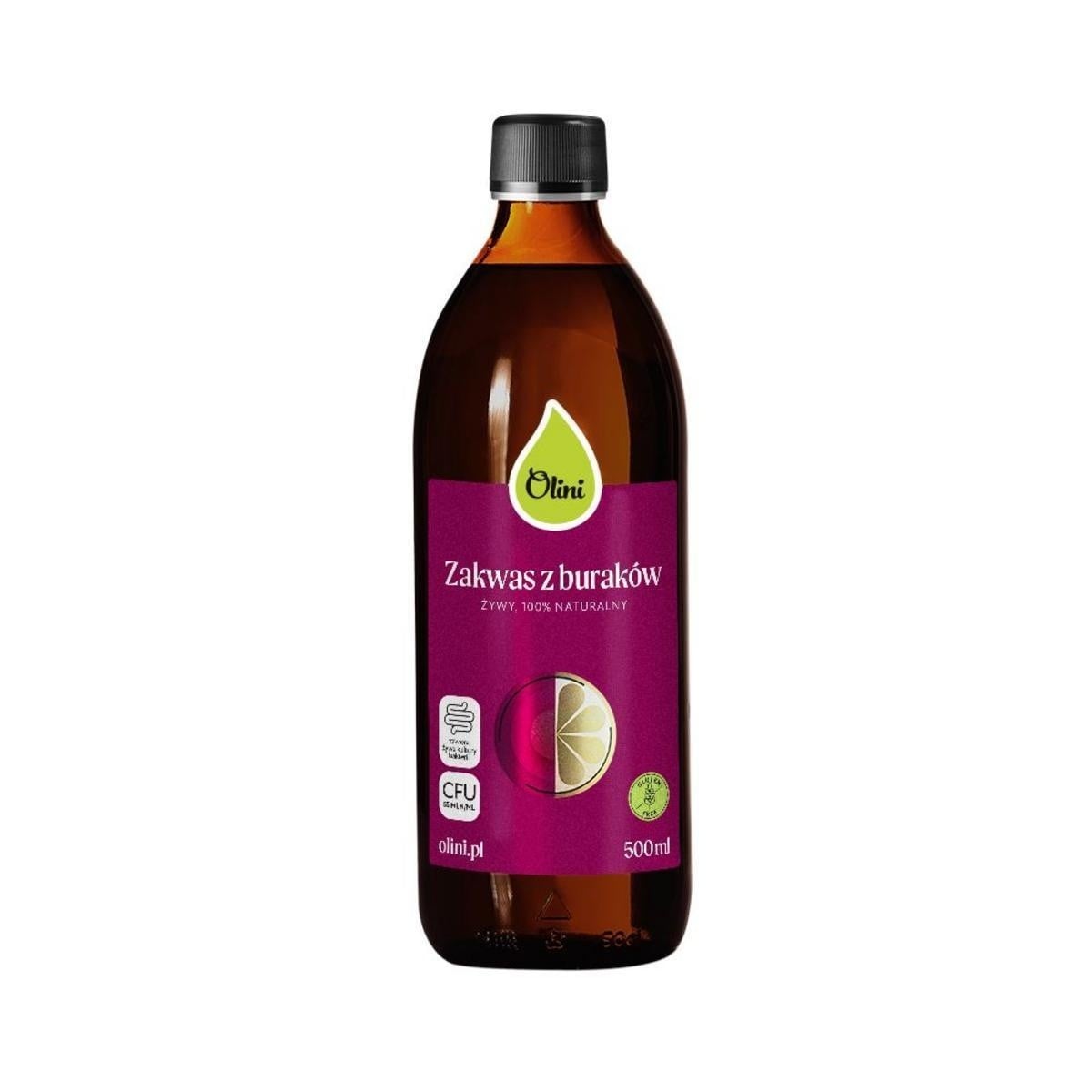 Olini Kvas z červené řepy s citronem, kurkumou a zázvorem 500 ml