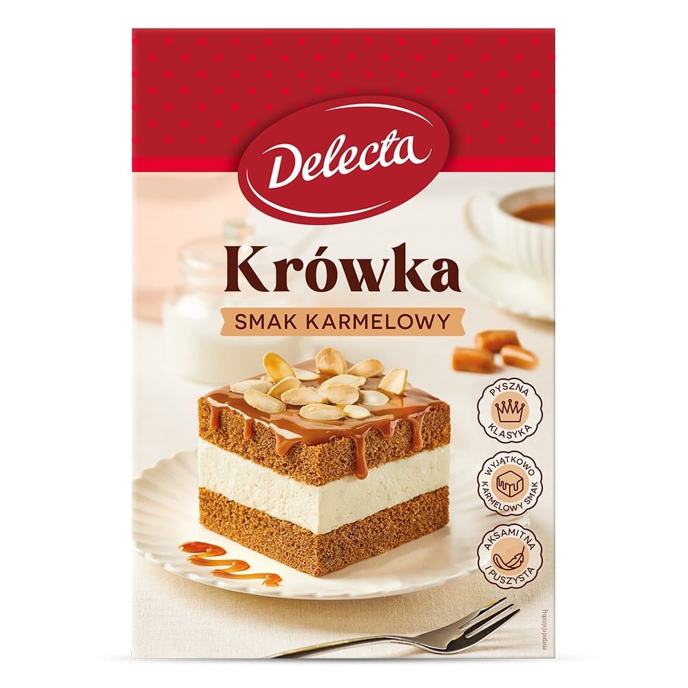 Delecta Zmes na karamelový koláč Krówka 530 g
