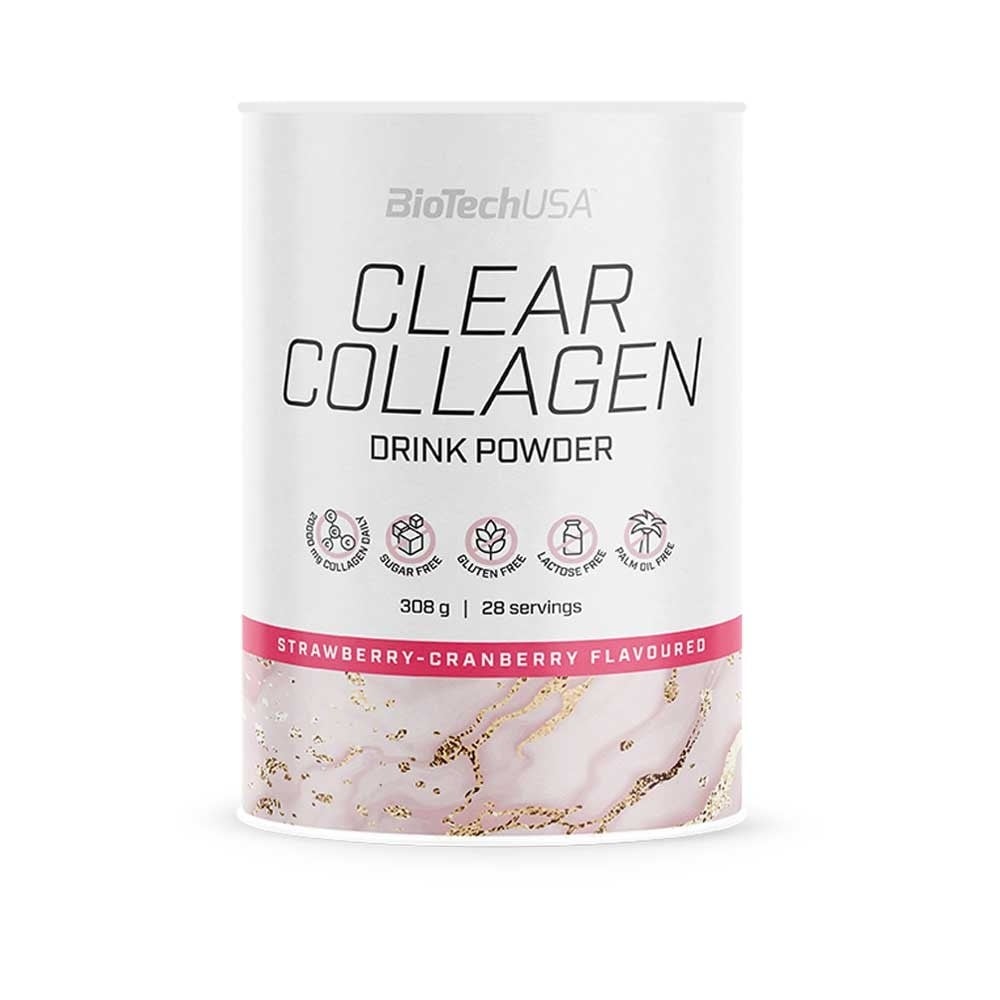 BioTech USA Clear Collagen 308 g jahoda – brusnica