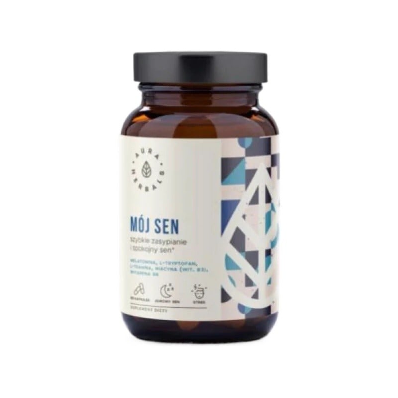 Aura Herbals Můj spánek – rychlé usínání a klidný spánek 60 kapslí