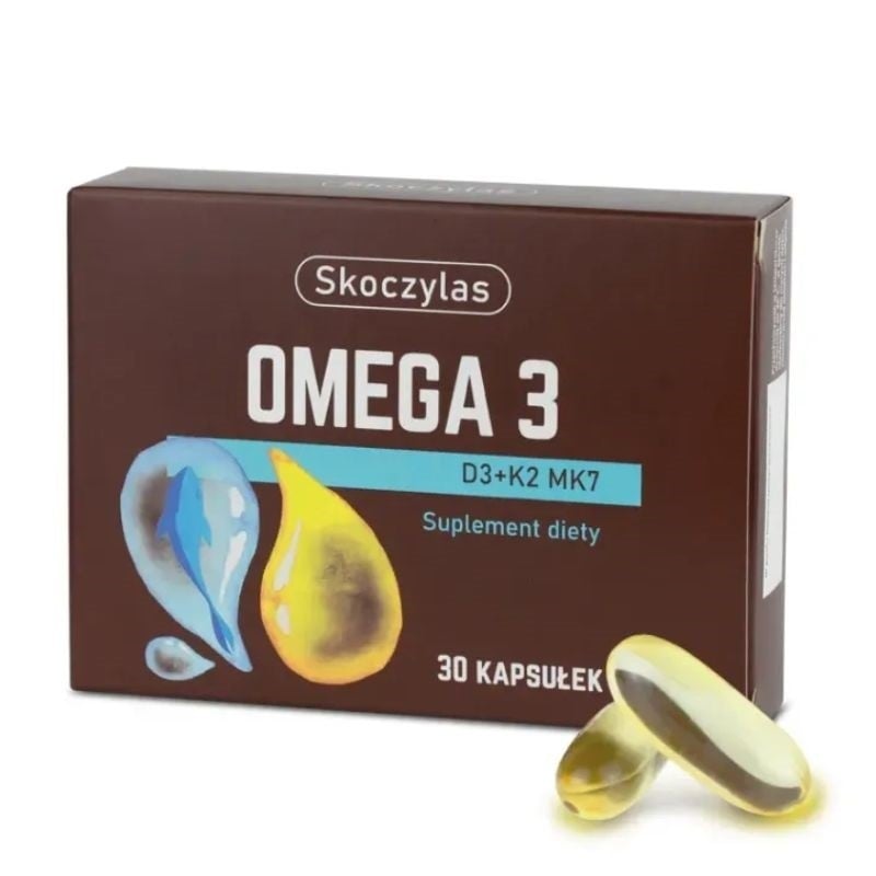 Skoczylas Omega 3 D3 + K2 MK7 (DHA 712 mg) 30 kapsúl