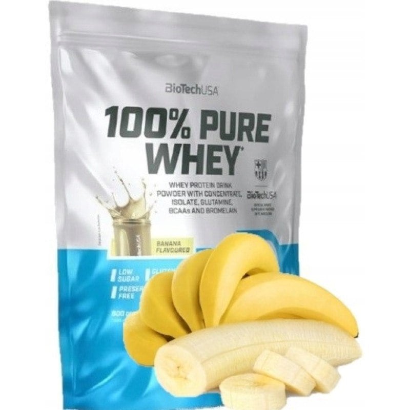 BioTech USA 100% Pure Whey 900 g, banán