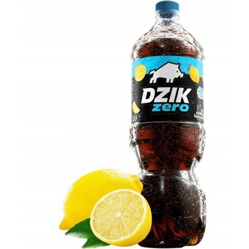 WK DZIK Zero Cola & Lemon sýtený nápoj 1,5 l