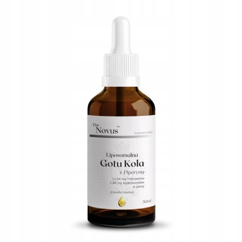 The Novus Lipozomálna gotu kola s piperínom kvapky 50 ml