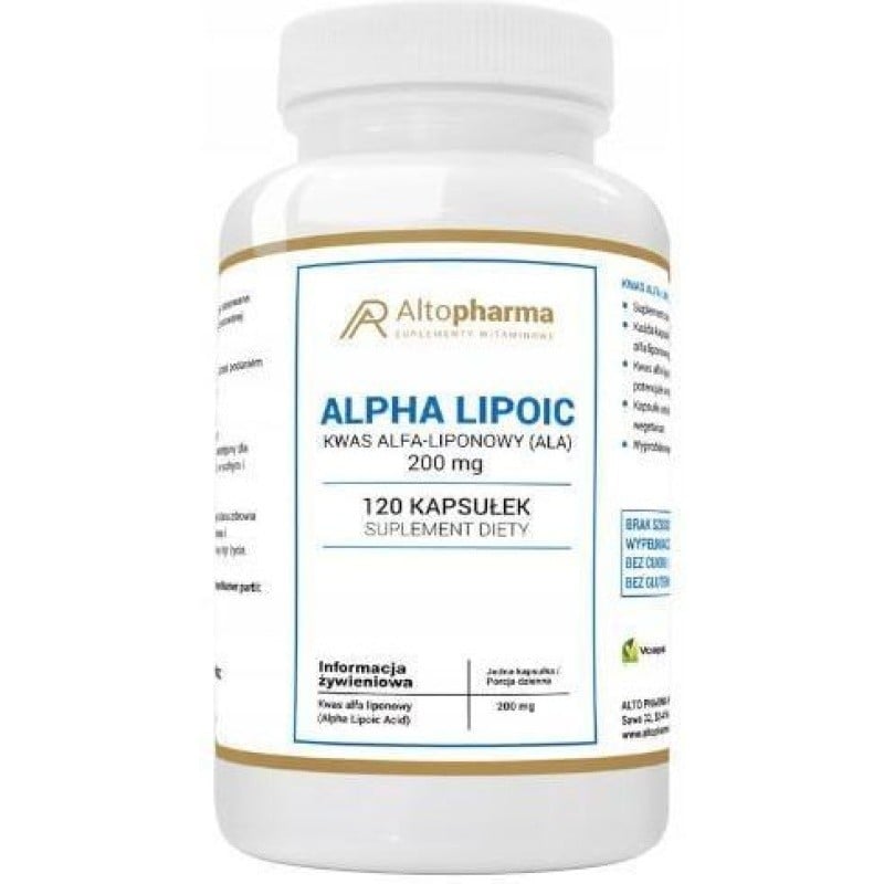 Altopharma Alpha Lipoic Acid ALA 200 mg 120 kapsúl