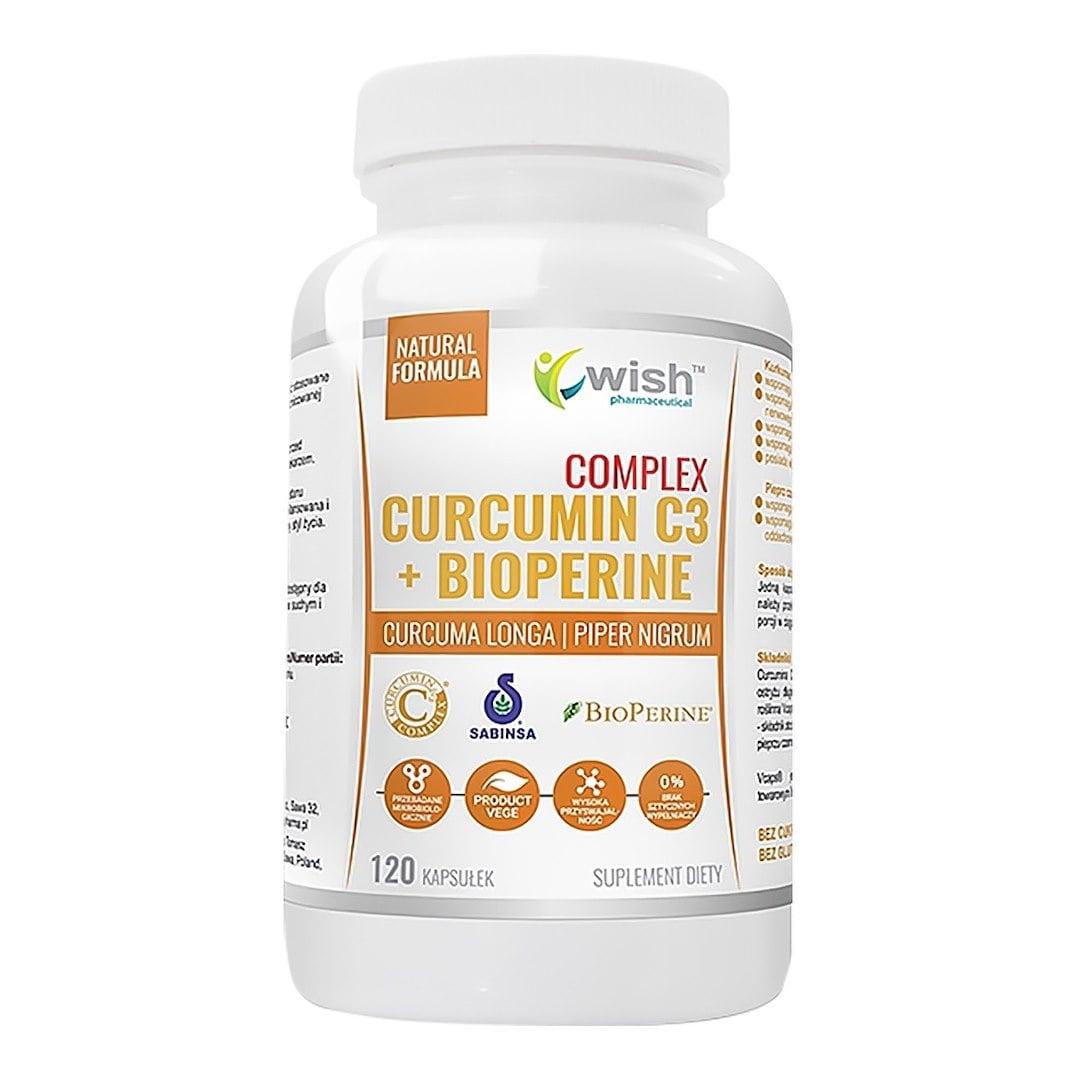 Wish Kurkumin C3 + BIOPERINE 120 kapslí