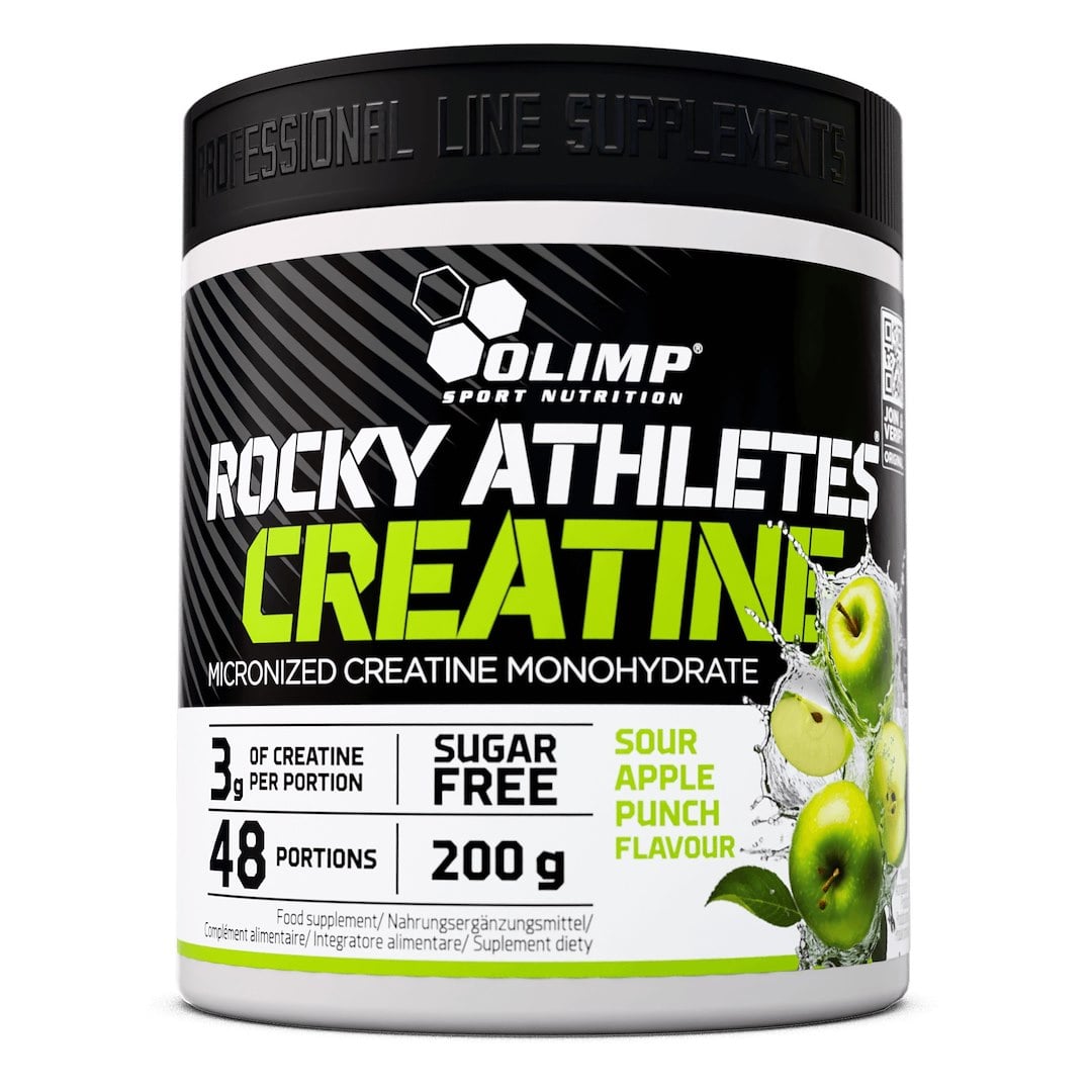 Olimp Rocky Athletes Creatine 200 g s príchuťou kyslého jablka