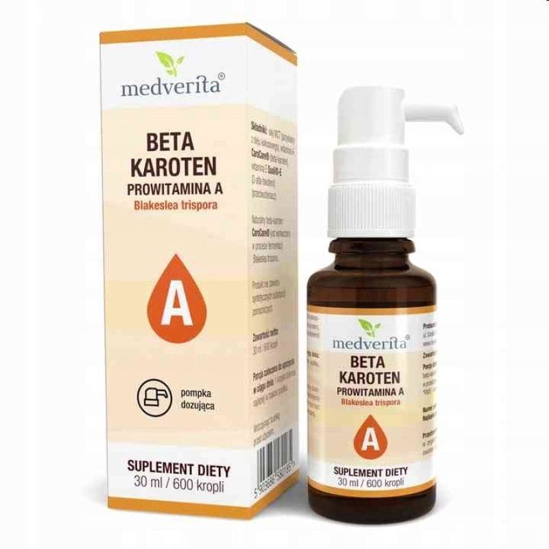 Medverita Beta-karotén CaroCare provitamín A 30 ml 600 kvapiek