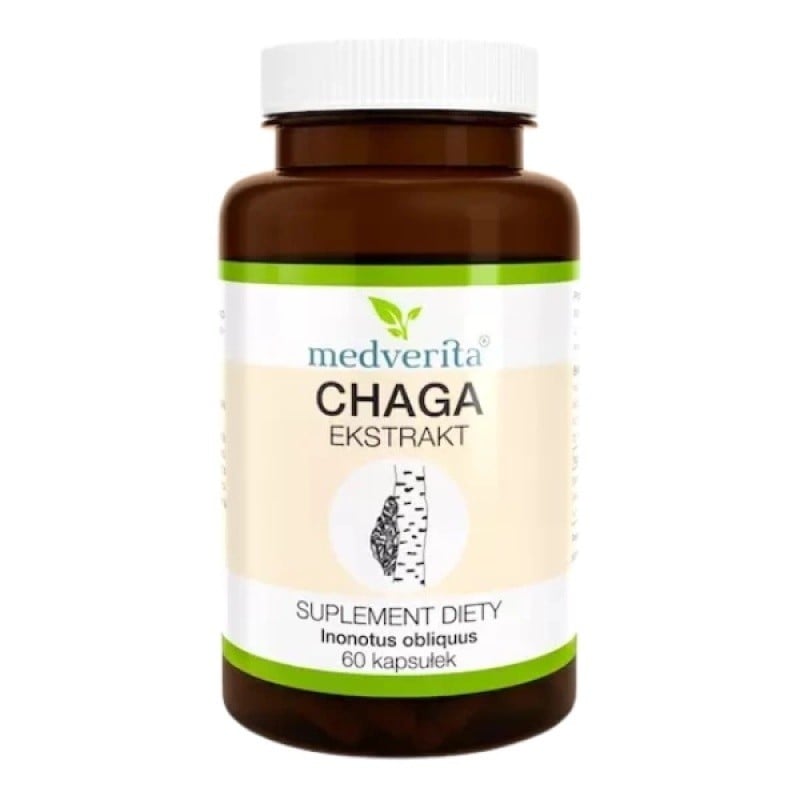 Medverita CHAGA extrakt 400 mg 60 kapslí