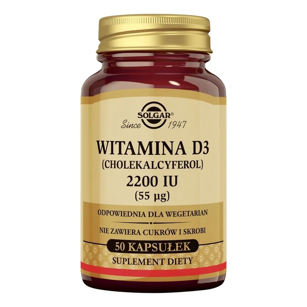 Solgar Vitamín D3 2200 IU 50 kapsúl