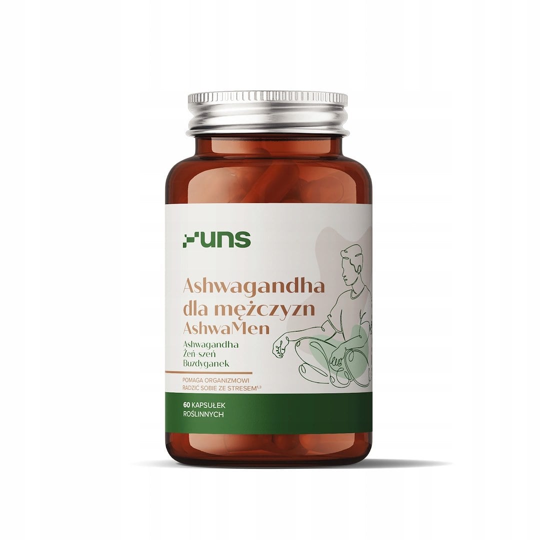 UNS Ashwagandha pre mužov AshwaMen 60 vegánskych kapsúl
