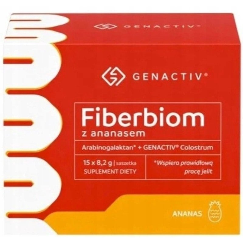 Genactiv Fiberbiom s ananasem sáčky 15 x 8,2 g