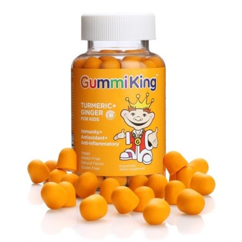 GUMMIKING Turmeric + Ginger for Kids – kurkuma a zázvor pro děti 60 želé bonbonů