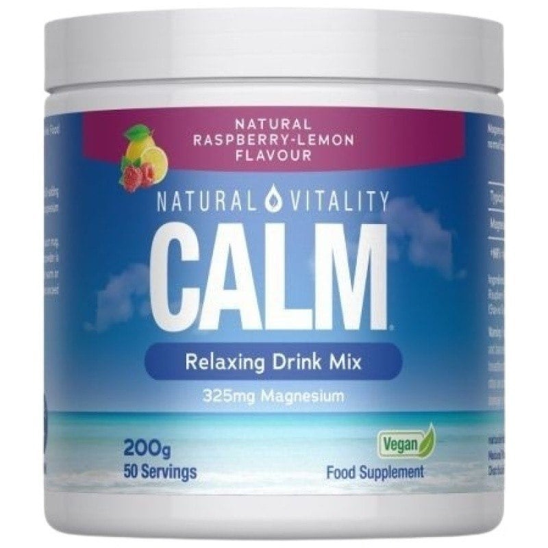 NATURAL VITALITY Calm Relaxing Drink Mix 200 g malina a citrón