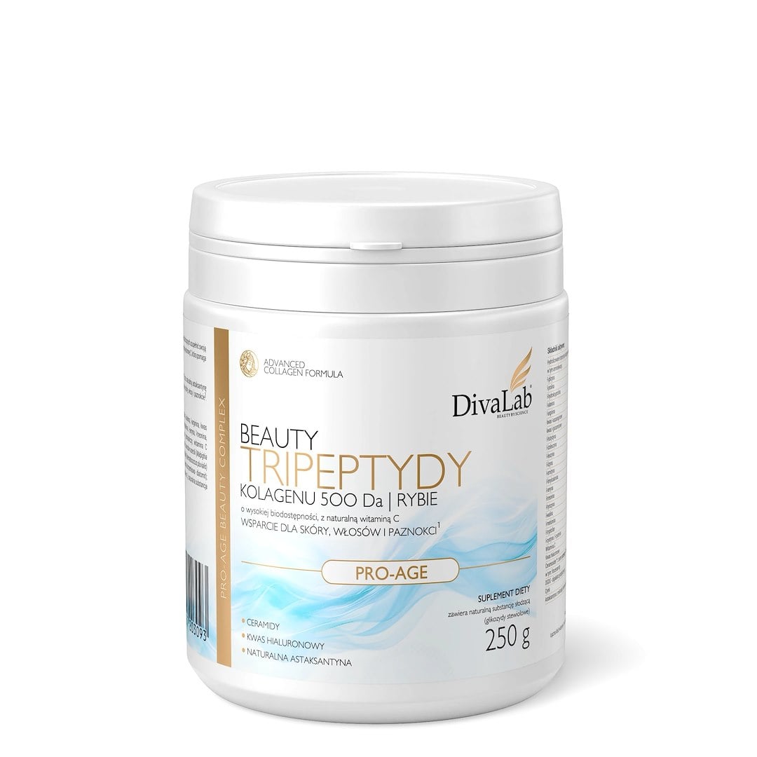 Diva Lab Beauty PRO-AGE Tripeptidy kolagenu 500 Da rybí s ceramidy 250 g