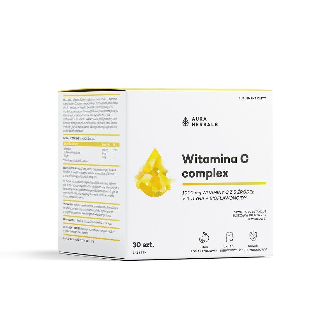 Aura Herbals Vitamín C Complex 1000 mg 30 vreciek