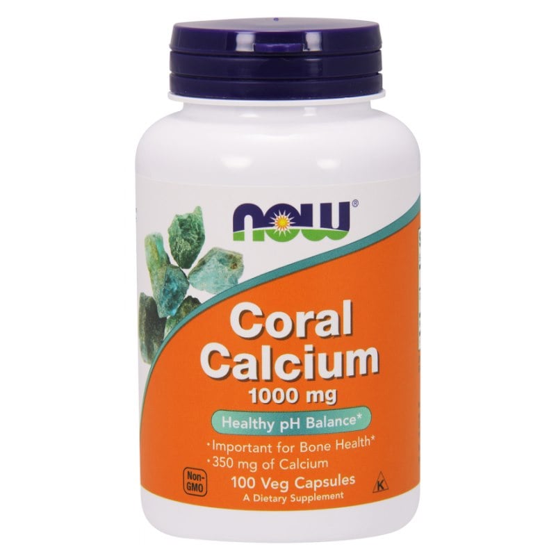 Now Foods Coral Calcium (koralový vápnik) 1000 mg 100 kapsúl