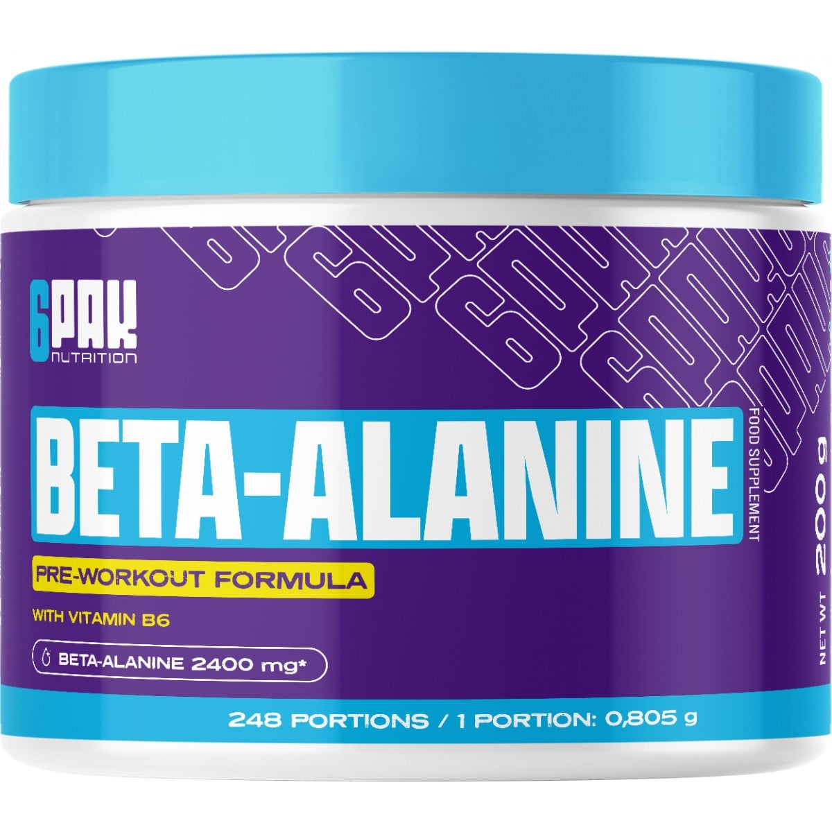 6Pak Nutrition Beta-Alanine 200 g